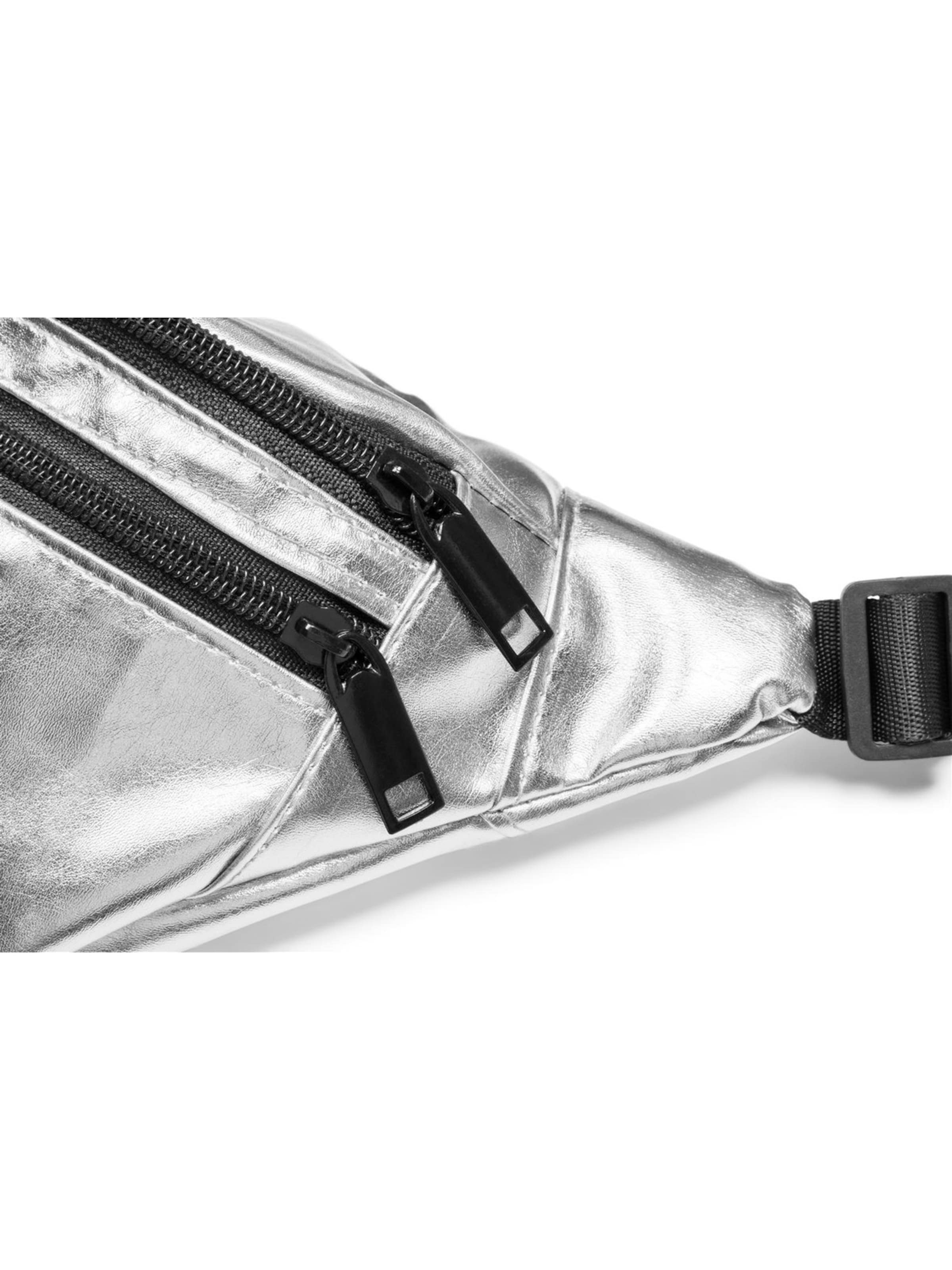 styleBREAKER Gürteltasche 'Metallic Bauchtasche Glitzer'‌‌‌‌ in Silber