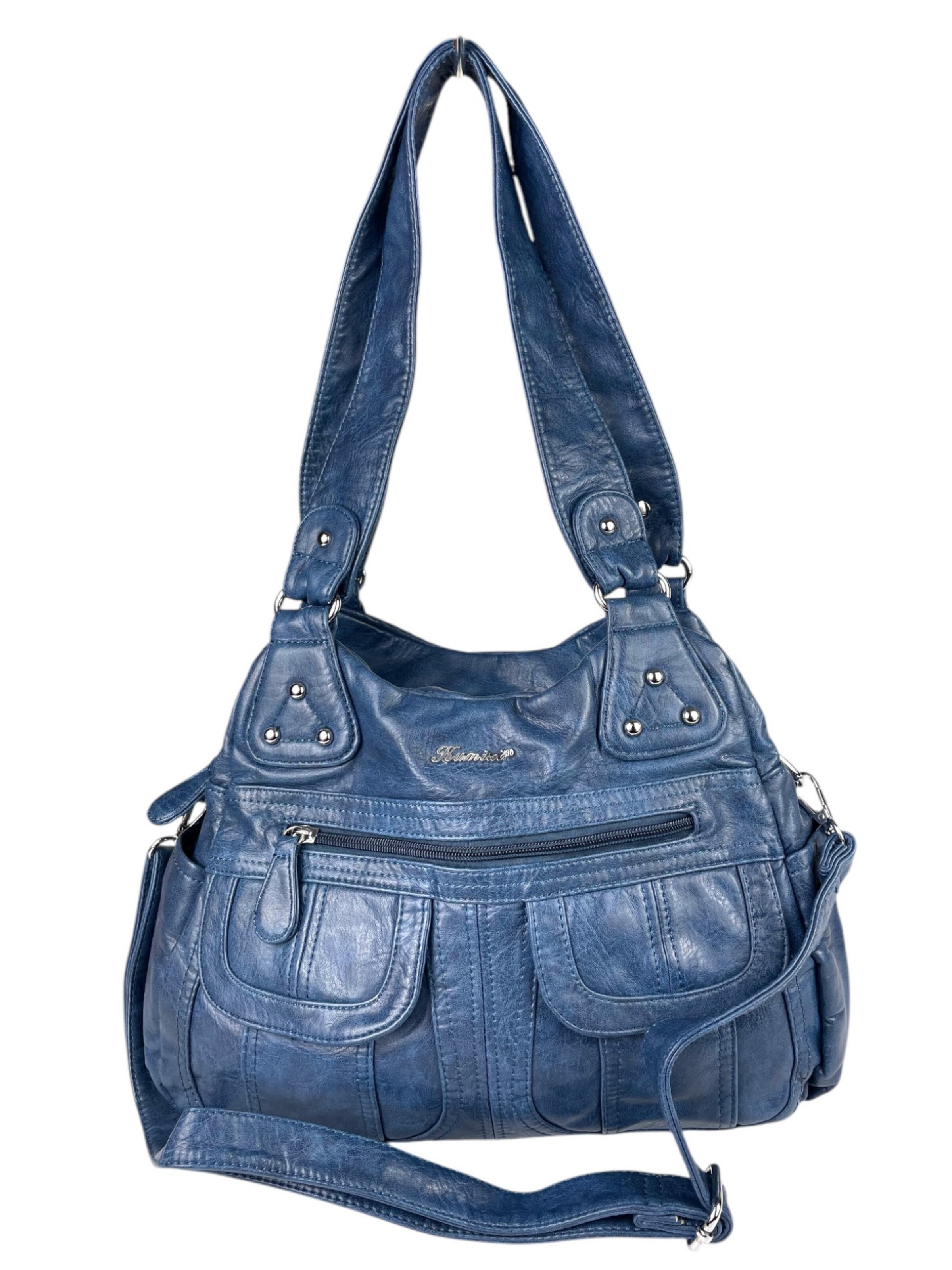 Kumixi Crossbody Bag in Blue: front