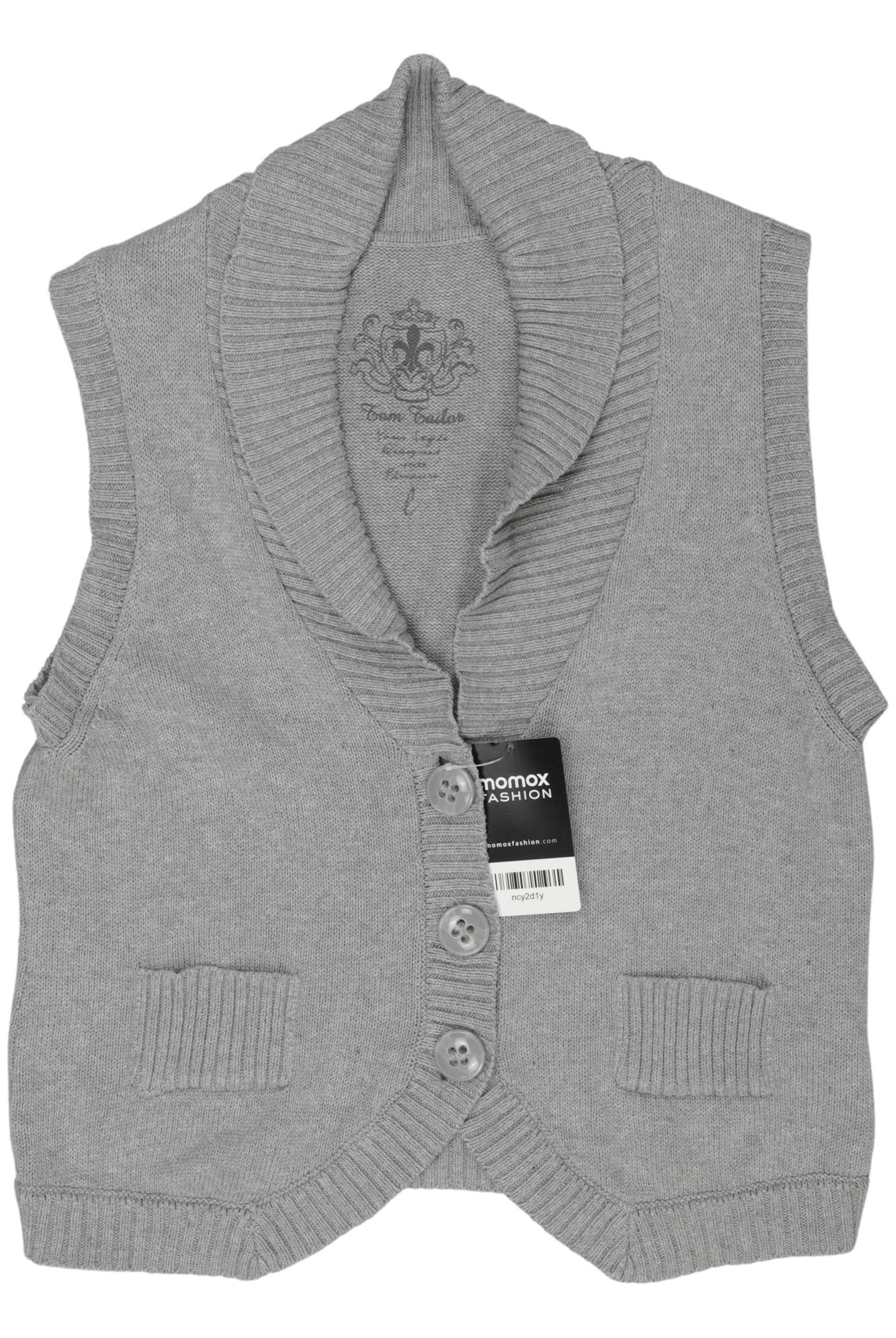TOM TAILOR Vest in L in Grey: front