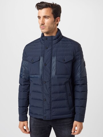 BOSS Between-Season Jacket 'Ovano' in Blue: front