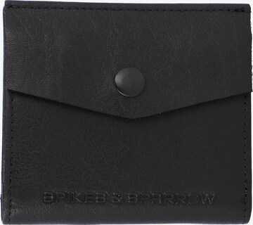 Spikes & Sparrow Wallet 'Bronco' in Black: front