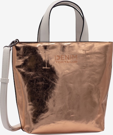 TOM TAILOR DENIM Shopper 'Madita' in Goud: voorkant