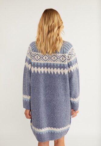 usha BLUE LABEL Knitted dress 'lynnea' in Blue