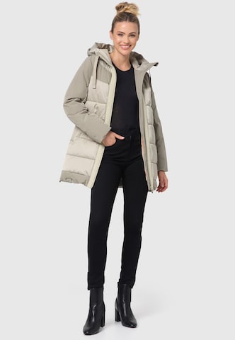 NAVAHOO Winter Jacket 'Samtkätzchen' in Beige