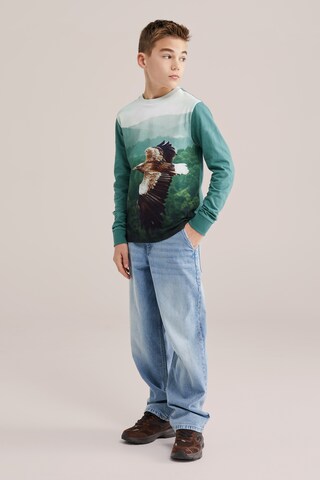 WE Fashion Футболка в Зеленый