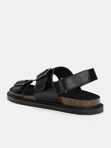 Sandales Pull&Bear en noir