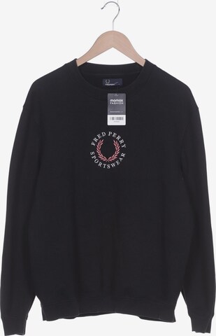 Fred Perry Sweatshirt & Zip-Up Hoodie in L in Black: front