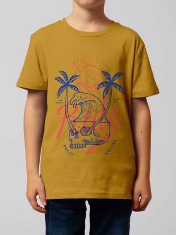 T-Shirt 'Ride the waves' watabout.kids en jaune : devant