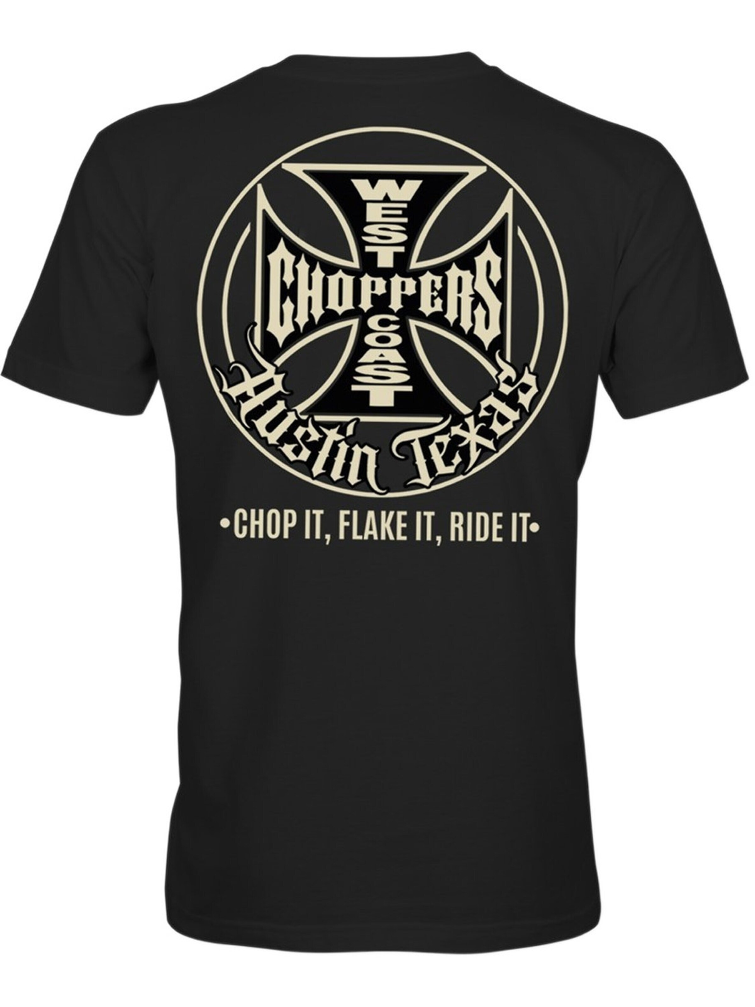 West Coast Choppers Shirt 'Chop It Tee' in Black: front