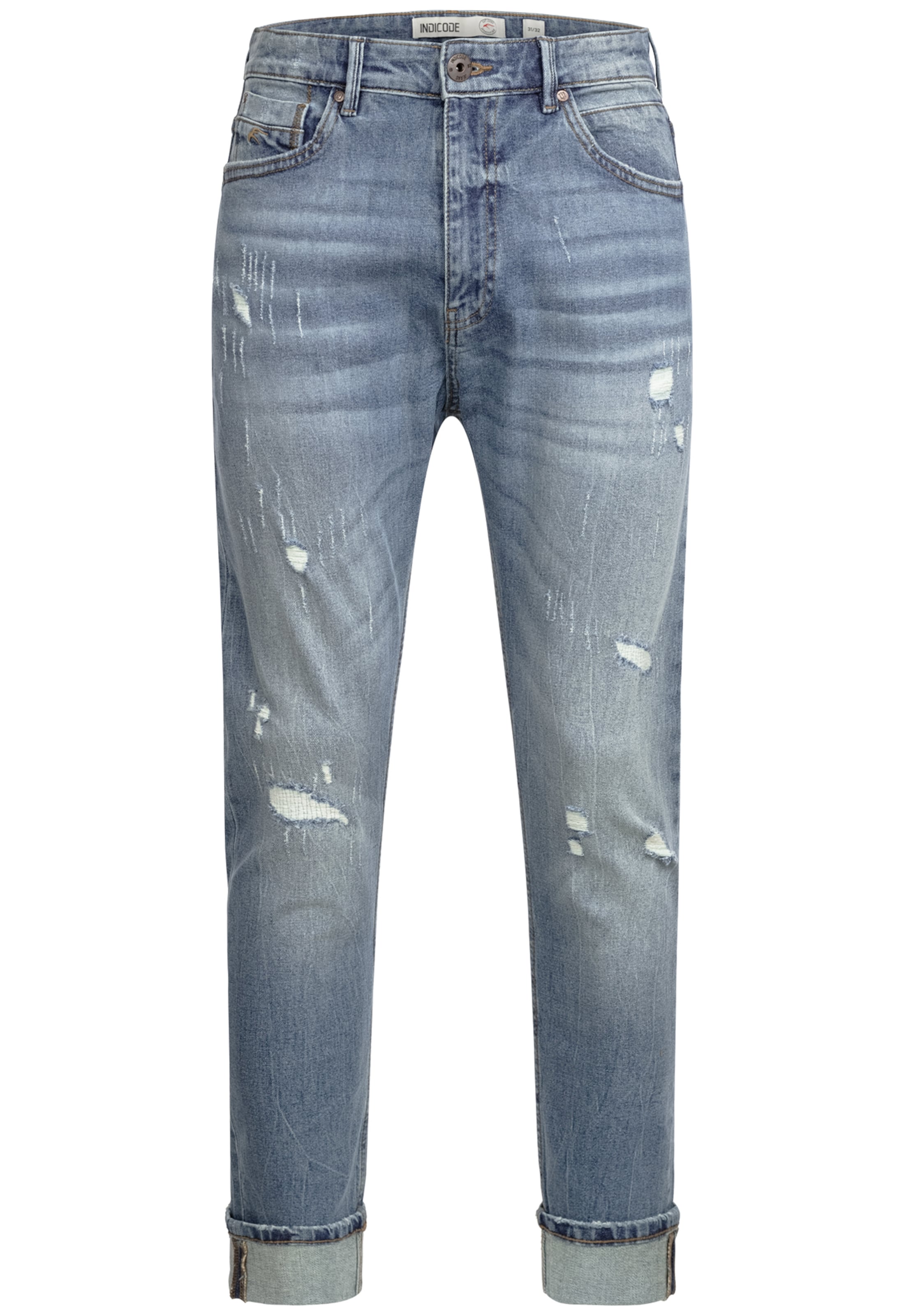 INDICODE JEANS Jeans 'Smalinos' in Blauw: voorkant