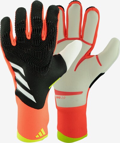 ADIDAS PERFORMANCE Athletic Gloves in Neon green / Orange / Black / White, Item view