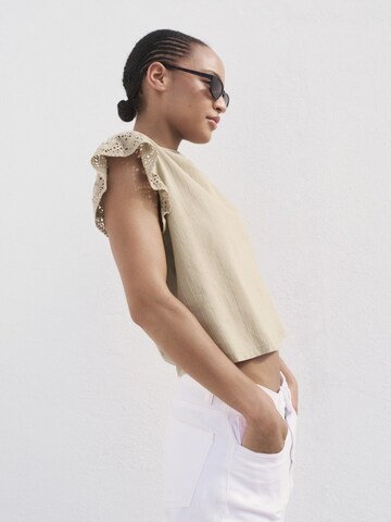 MANGO T-shirt 'VOLI' i brun