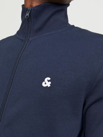 JACK & JONES - Sudadera con cremallera 'Epaulos' en azul