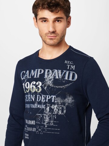 CAMP DAVID Sweatshirt 'Brave The Element II' in Blau