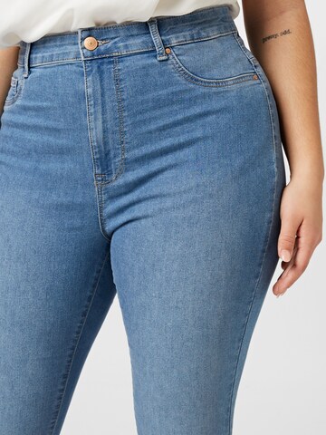 ONLY Carmakoma Skinny Jeans 'Kila' in Blauw