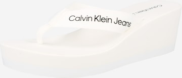 Calvin Klein Jeans - Sandalias de dedo en blanco: frente