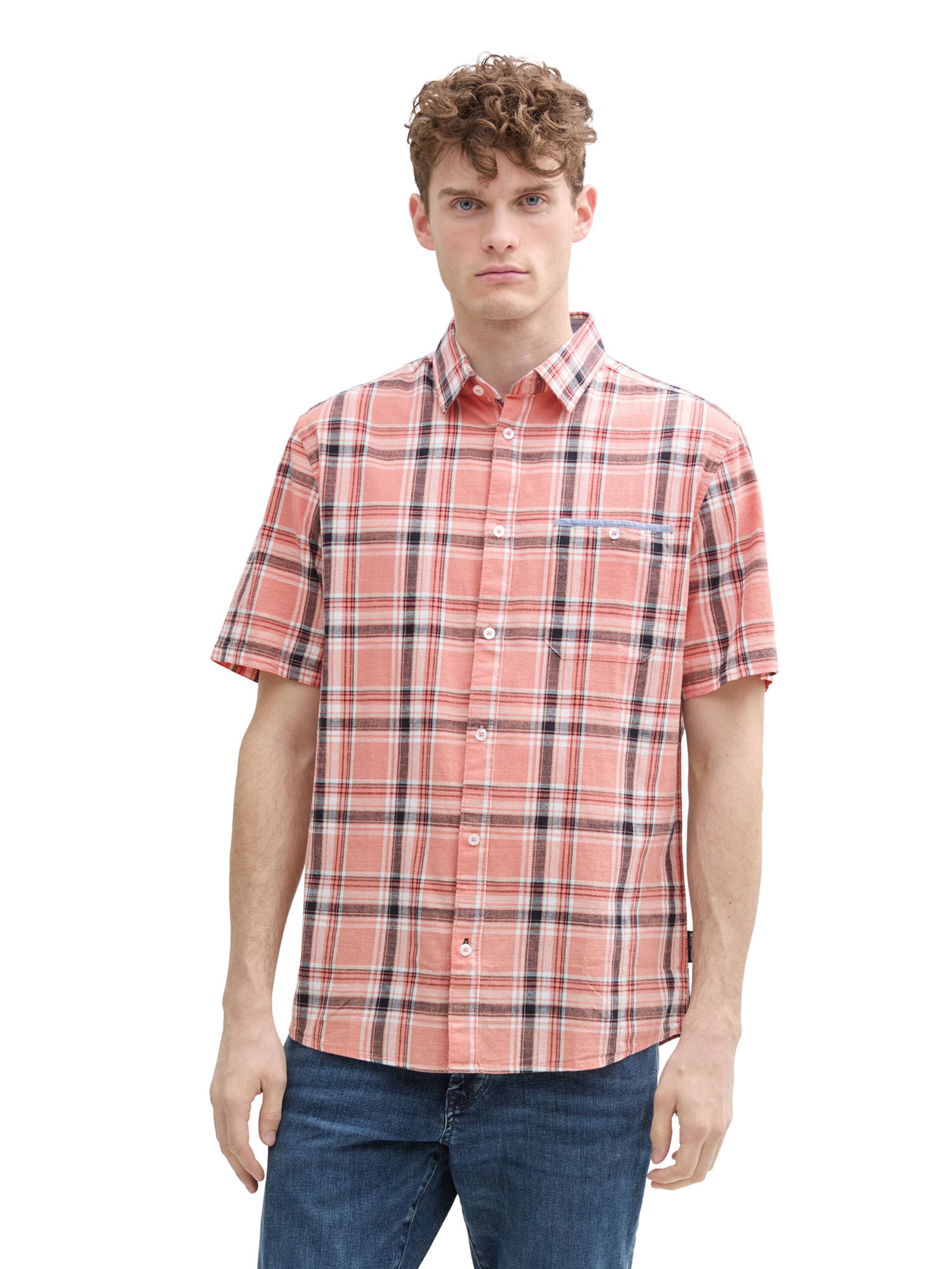 TOM TAILOR Klasický střih Košile – oranžová: přední strana