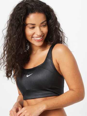 NIKE Bustier Sport-BH in Schwarz: predná strana