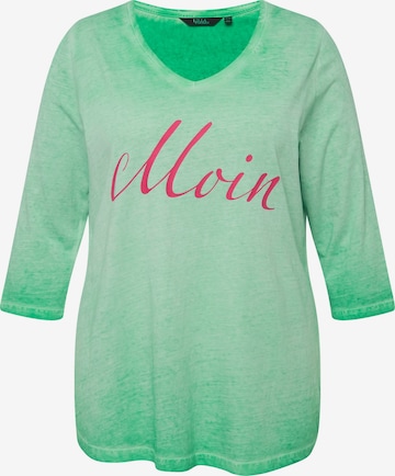 T-shirt Ulla Popken en vert : devant