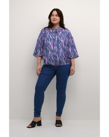 KAFFE CURVE Bluse 'Dory' i lilla