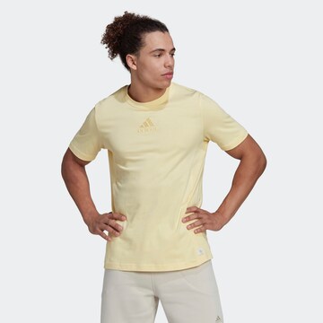 ADIDAS SPORTSWEAR Performance shirt 'Studio Lounge' in Yellow: front