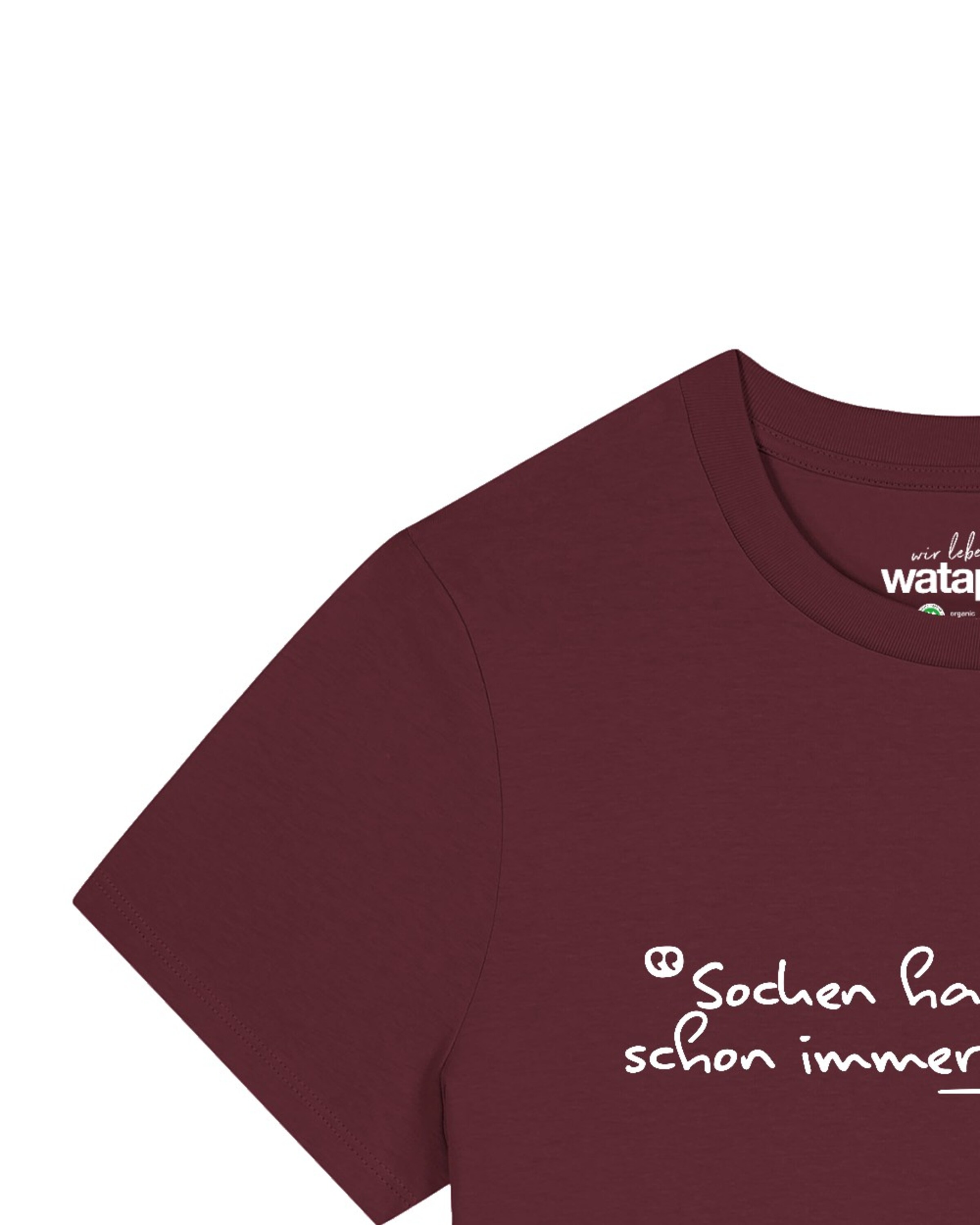 T-shirt 'Socken Habe Ich Mir Schon Immer Gewünscht' Watapparel en rouge