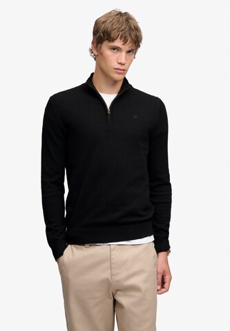Superdry & Co Trui 'Essential' in Zwart: voorkant