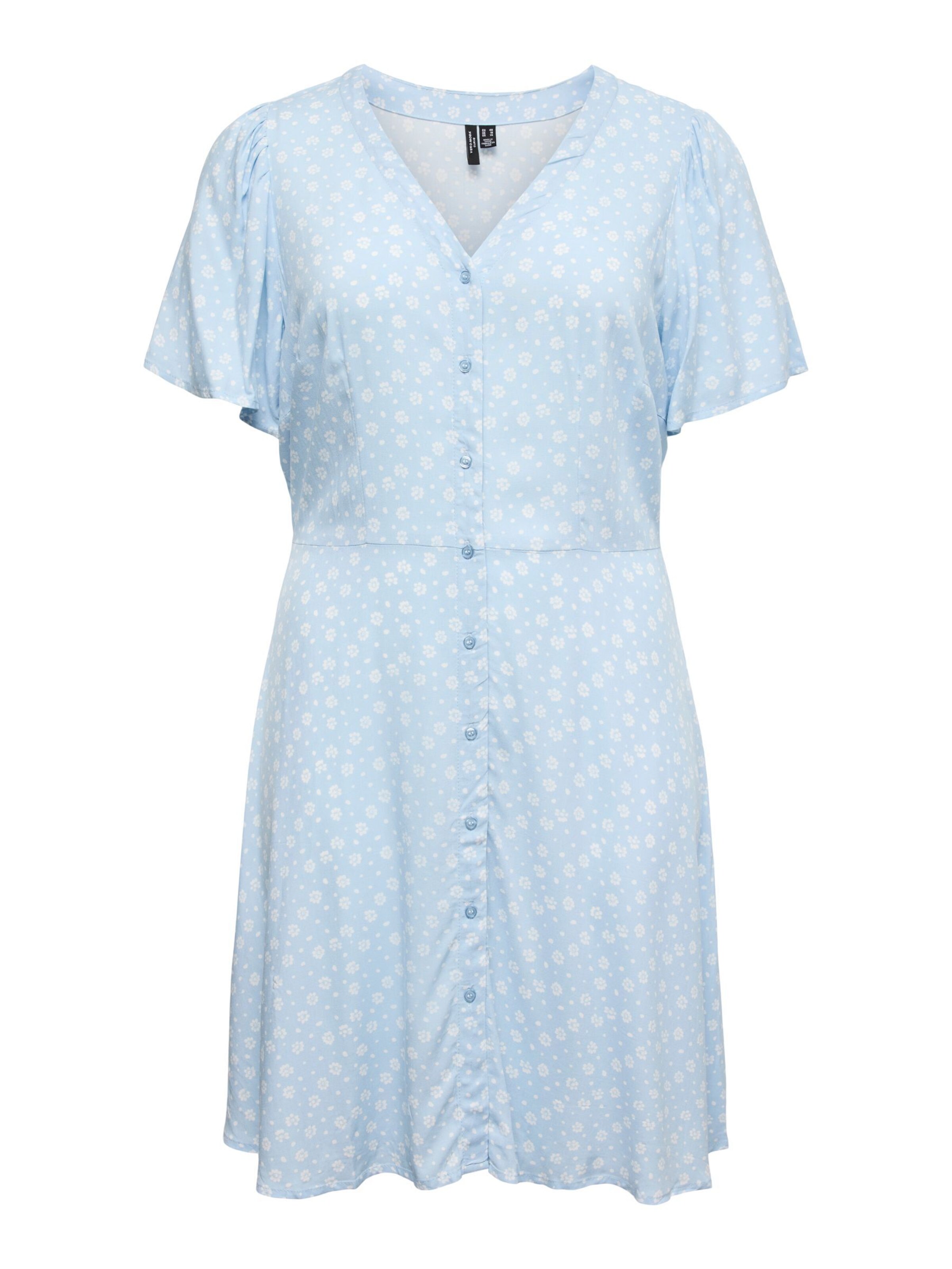 Vero Moda Curve Shirt dress 'VMCAlba' in Blue: front