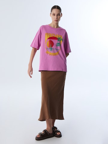 Twist Shirt in Lila