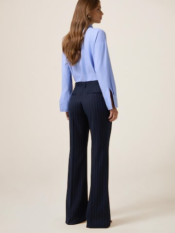évasé Pantalon oltre en bleu