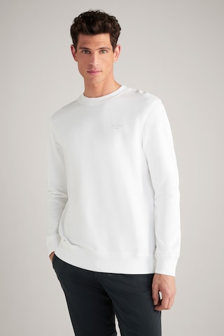 JOOP! Jeans Sweatshirt 'Salazar' in White: front