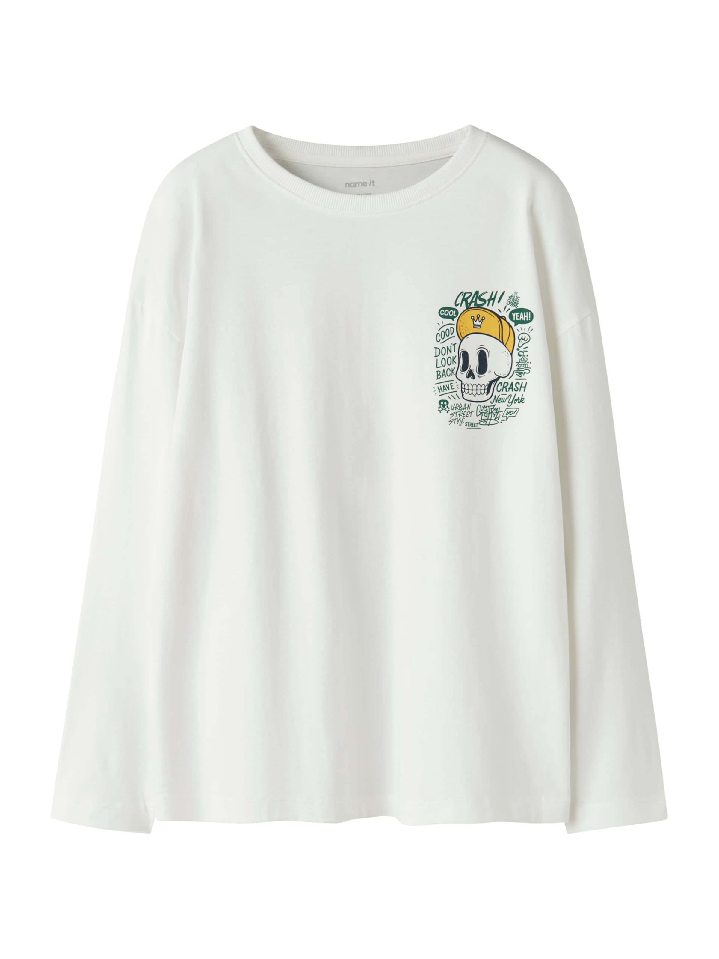 NAME IT Shirt 'NKMOLLE' in Weiß: Vorderseite