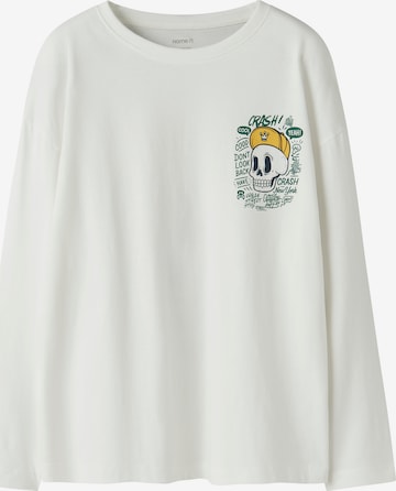 NAME IT Shirt 'NKMOLLE' in Weiß: Vorderseite