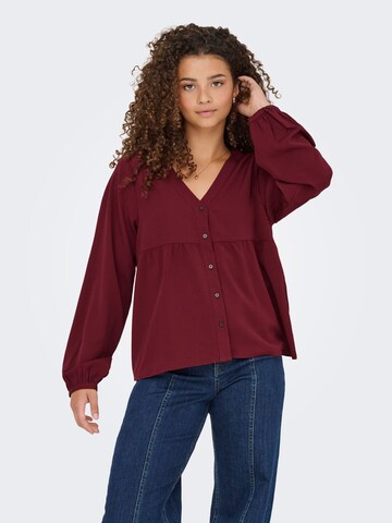 ONLY Blouse 'ONLNova' in Rood: voorkant