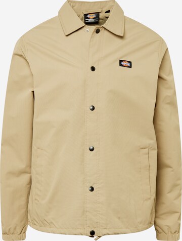 DICKIES Regular Fit Jacke 'OAKPORT COACH' in Beige: predná strana