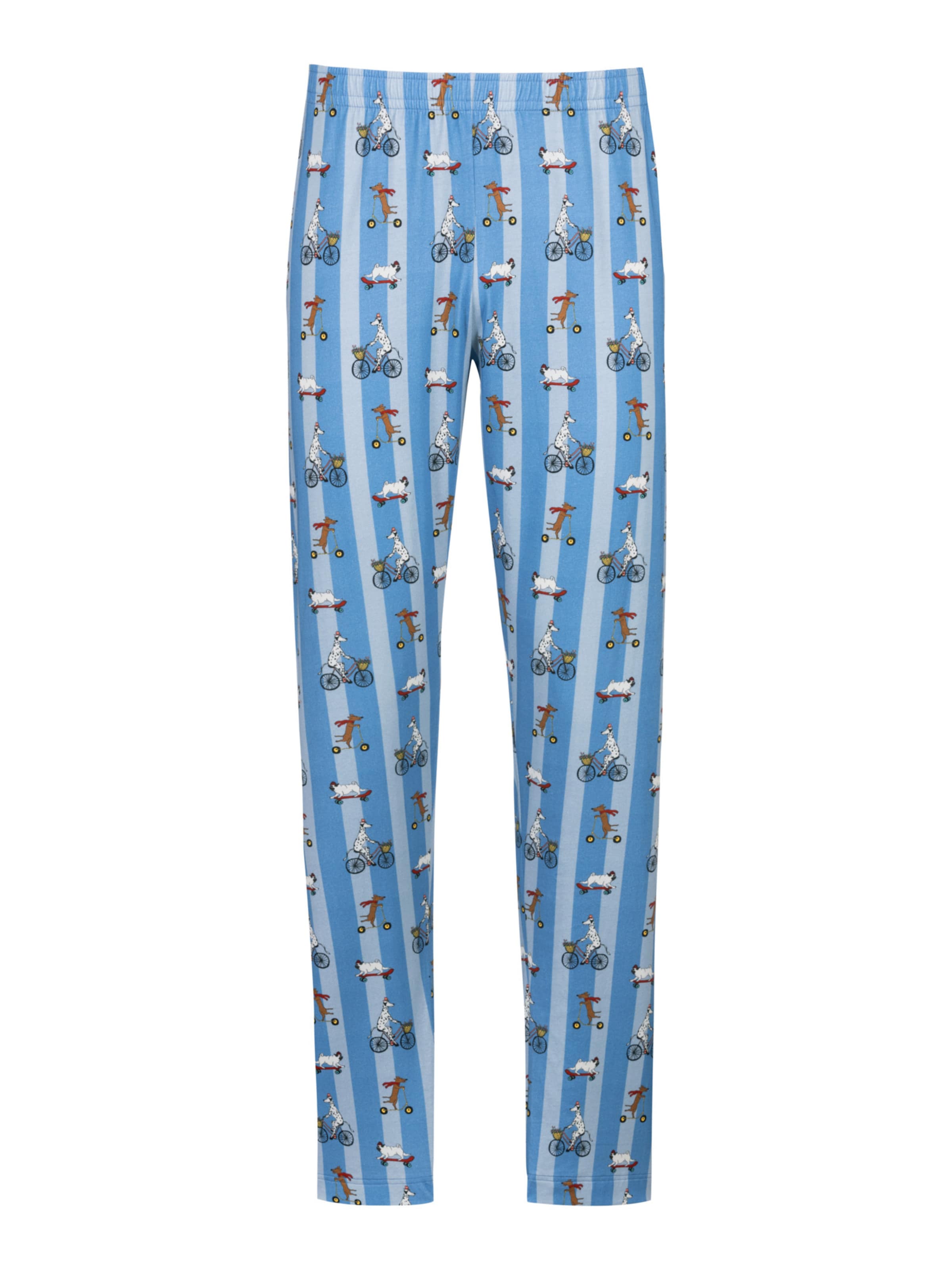 Pantalon de pyjama 'Funny Dogs' Mey en bleu : devant