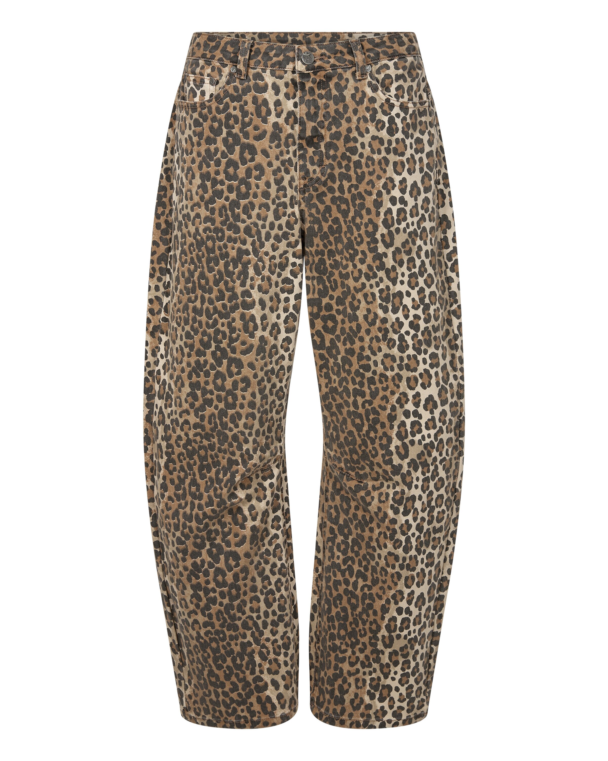 CULTURE Loosefit Kalhoty – béžová: přední strana