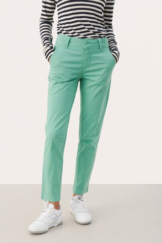 Part Two Slim fit Pants 'Soffys' in Green
