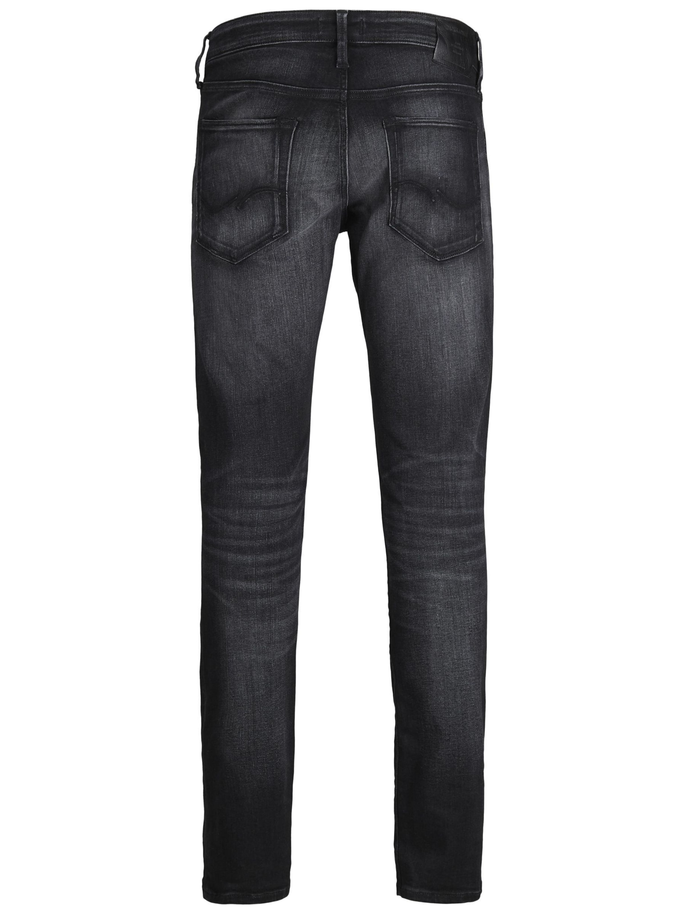 JACK & JONES - Slimfit Calças de ganga 'Glenn' em preto