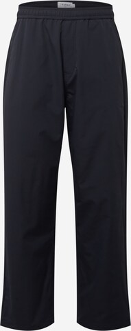 FARAH Loose fit Pants 'GREENPORT DOBBY' in Blue: front