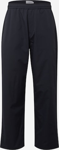 FARAH Loose fit Pants 'GREENPORT DOBBY' in Blue: front