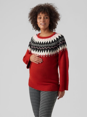 MAMALICIOUS - Pullover 'Eli' em vermelho: frente