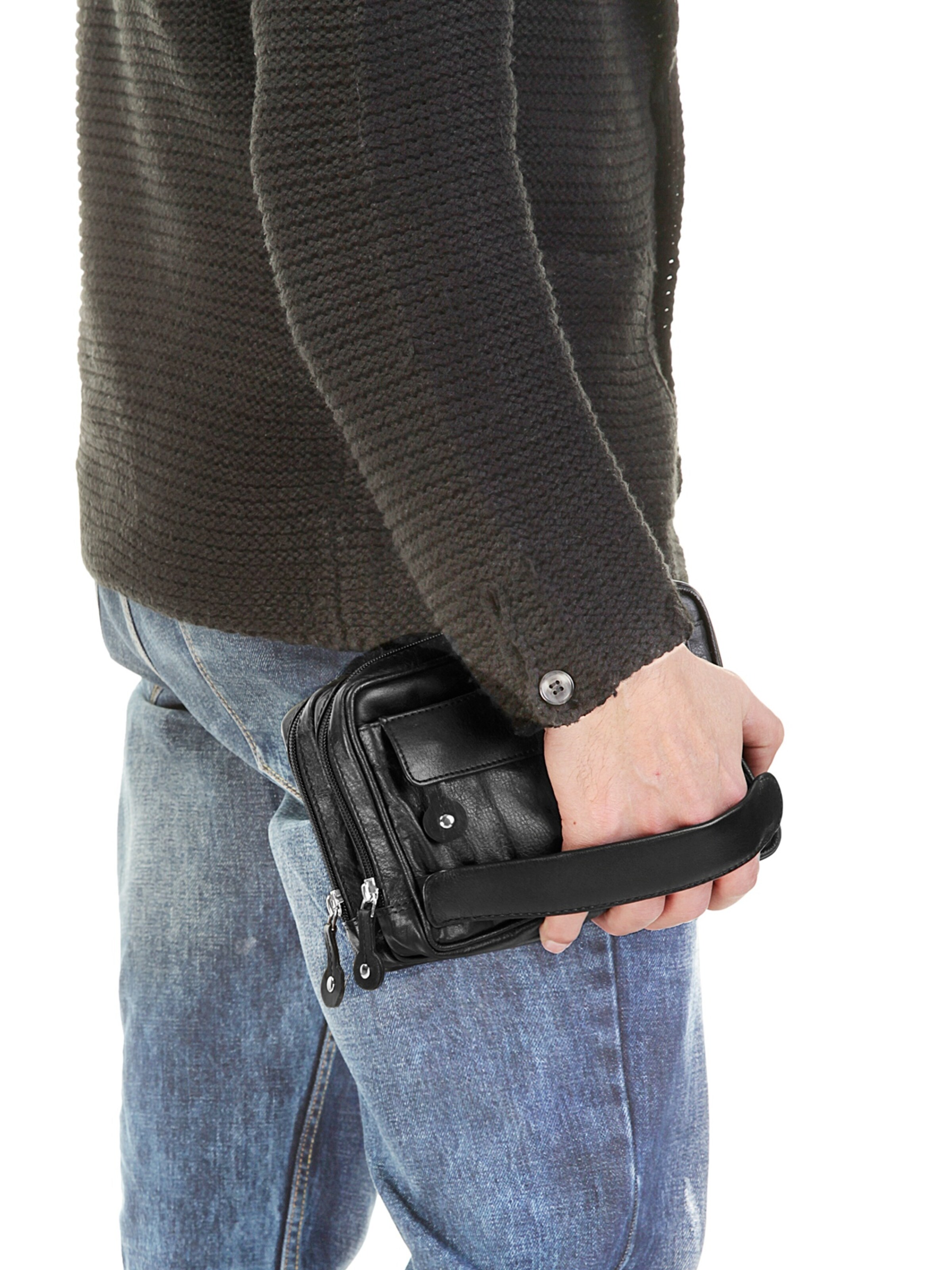 Poche ventrale Szuna en noir