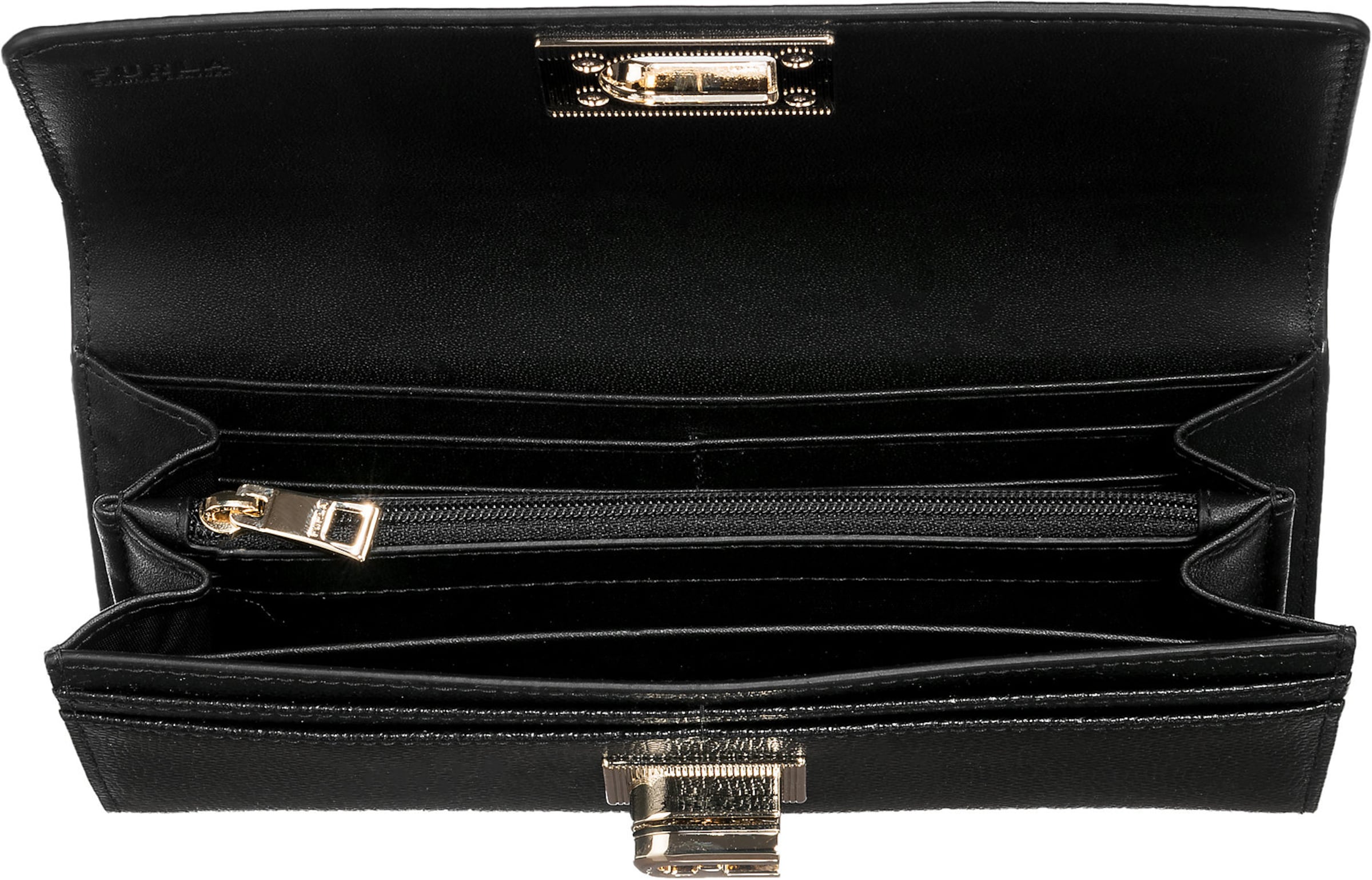 FURLA Kukkaro '1927 CONTINENTAL' värissä musta