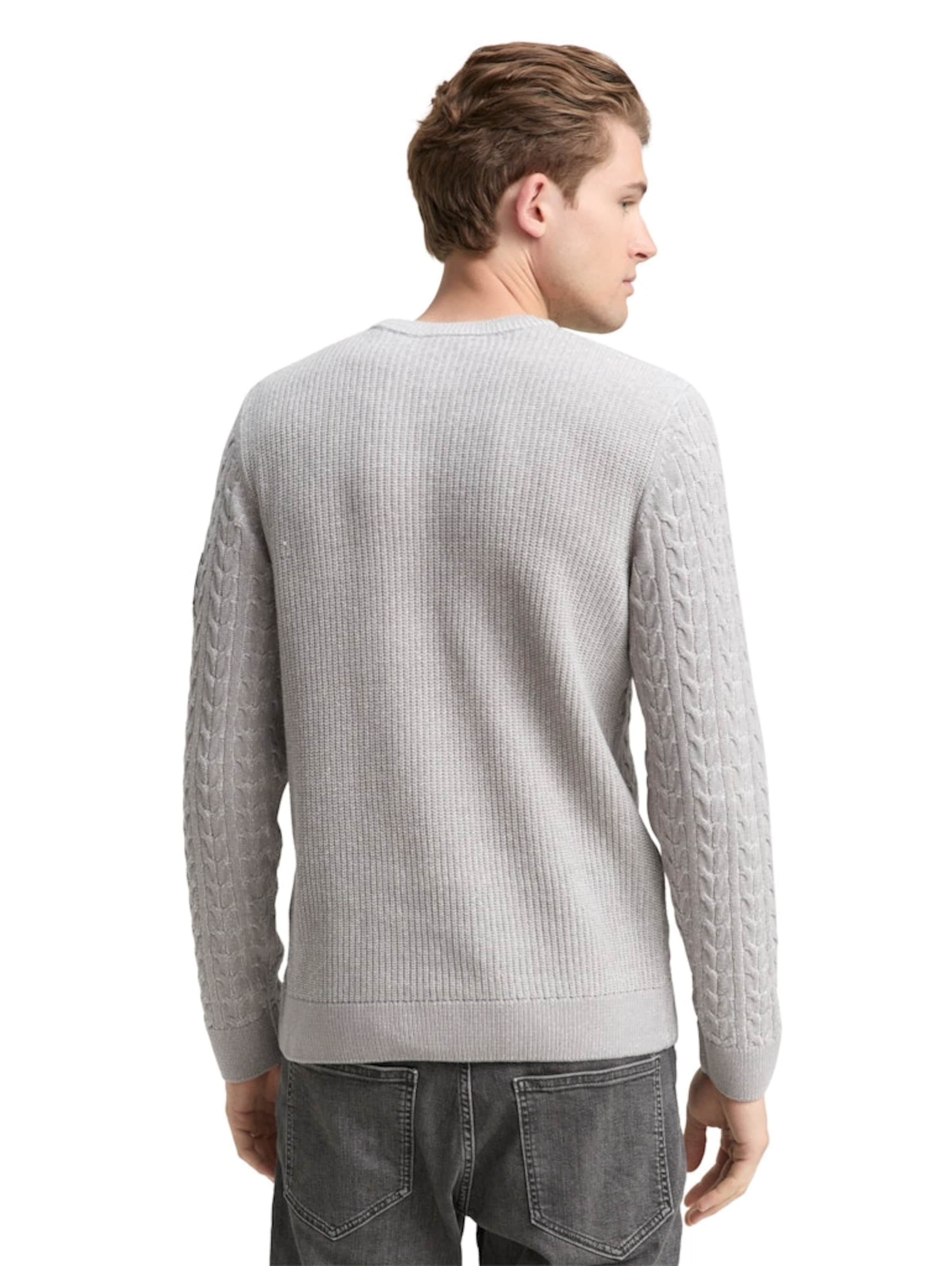 TOM TAILOR Sweater in Grey
