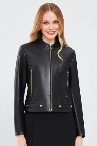 Derimod Between-season jacket in Black: front