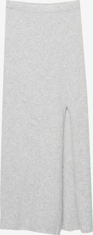 Pull&Bear Rok in Grijs: voorkant