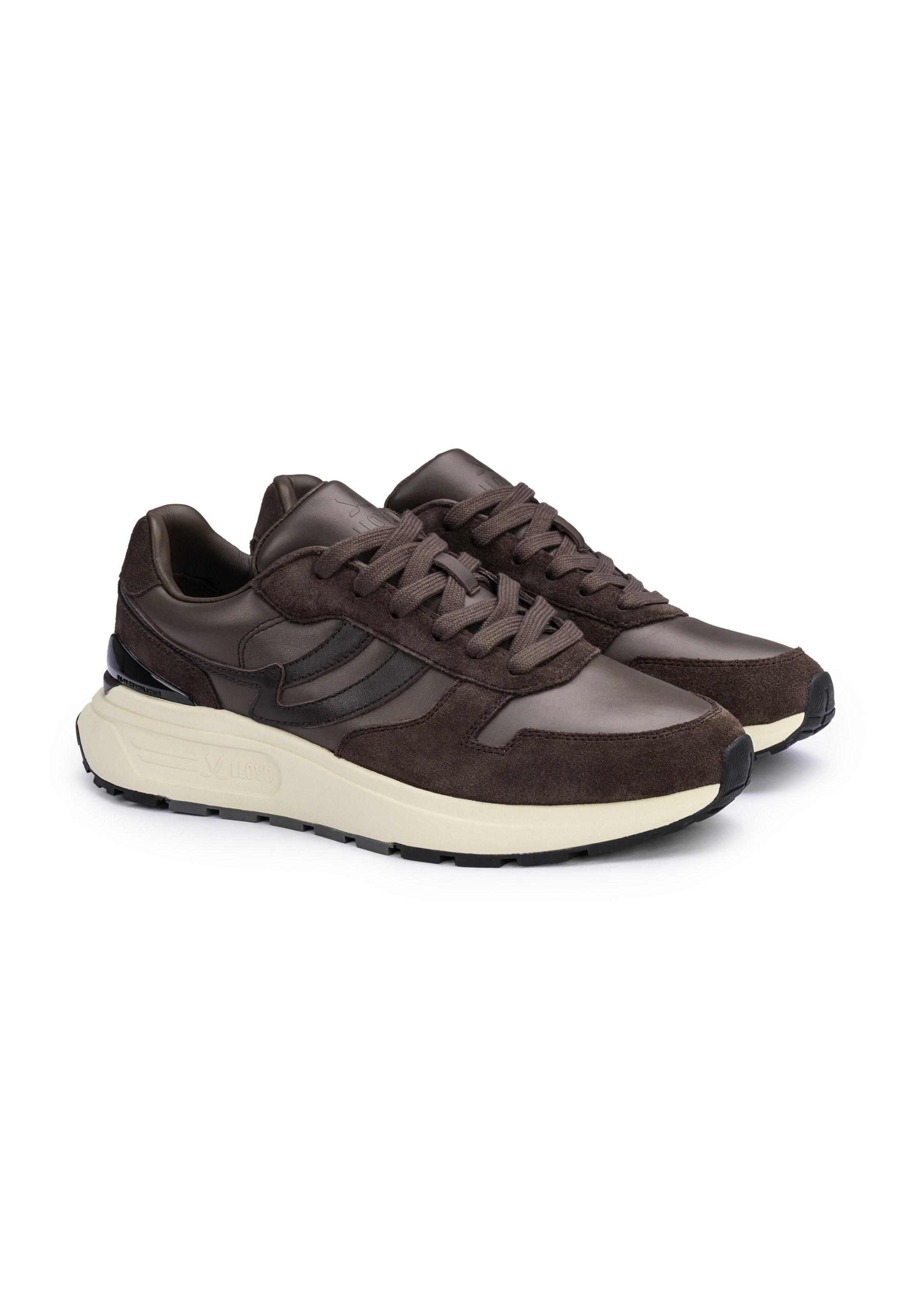 LLOYD Sneaker TEMPO WAVE in Braun: Vorderseite