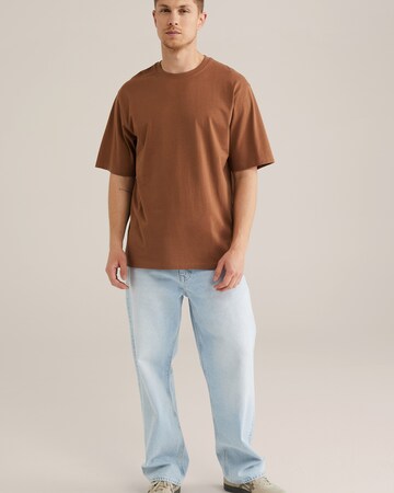 WE Fashion - Camiseta en marrón
