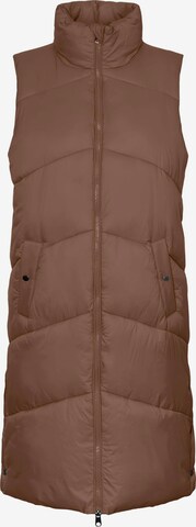 VERO MODA Vest 'Uppsala' in Brown: front